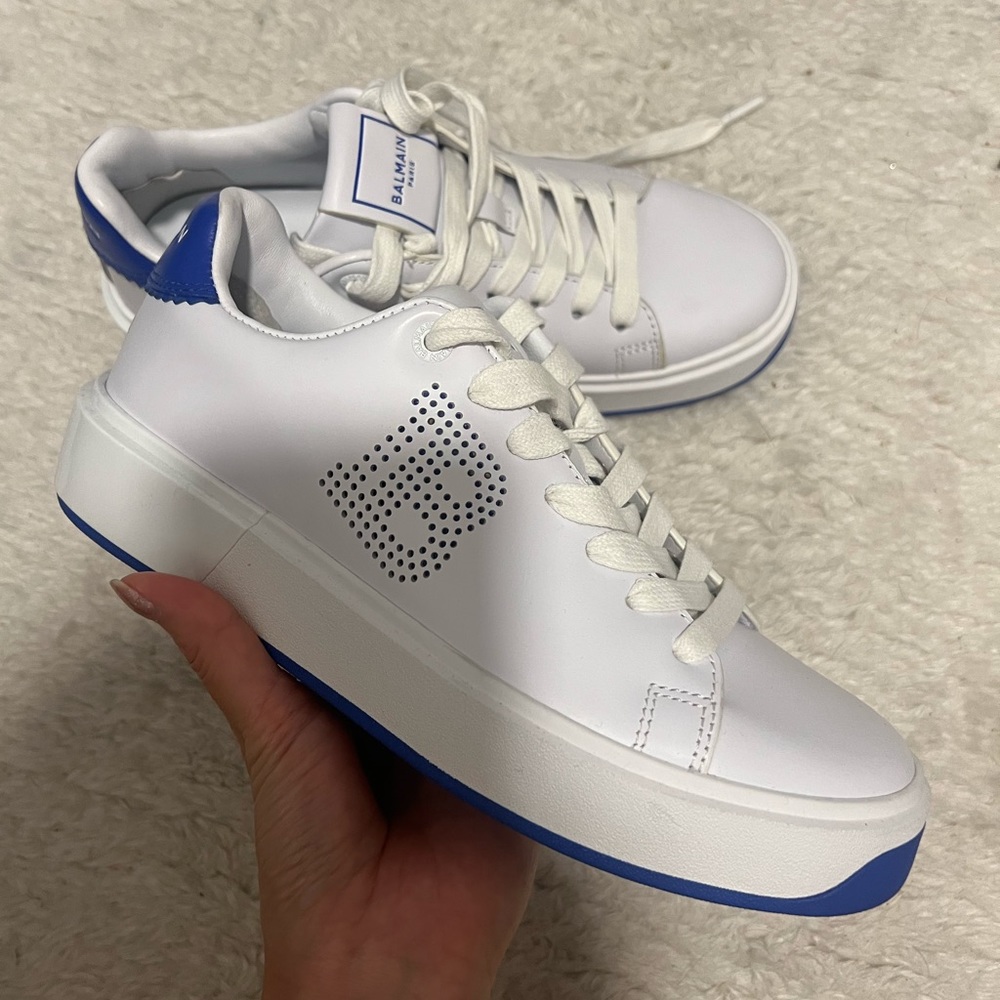 Authentic Balmain B-court Sneakers